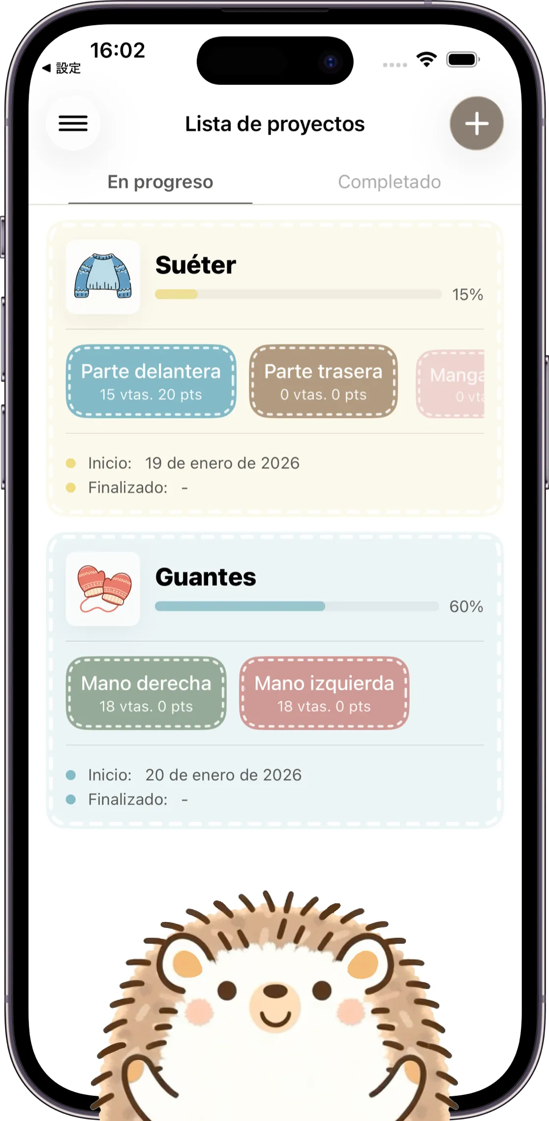 Captura de pantalla de la app