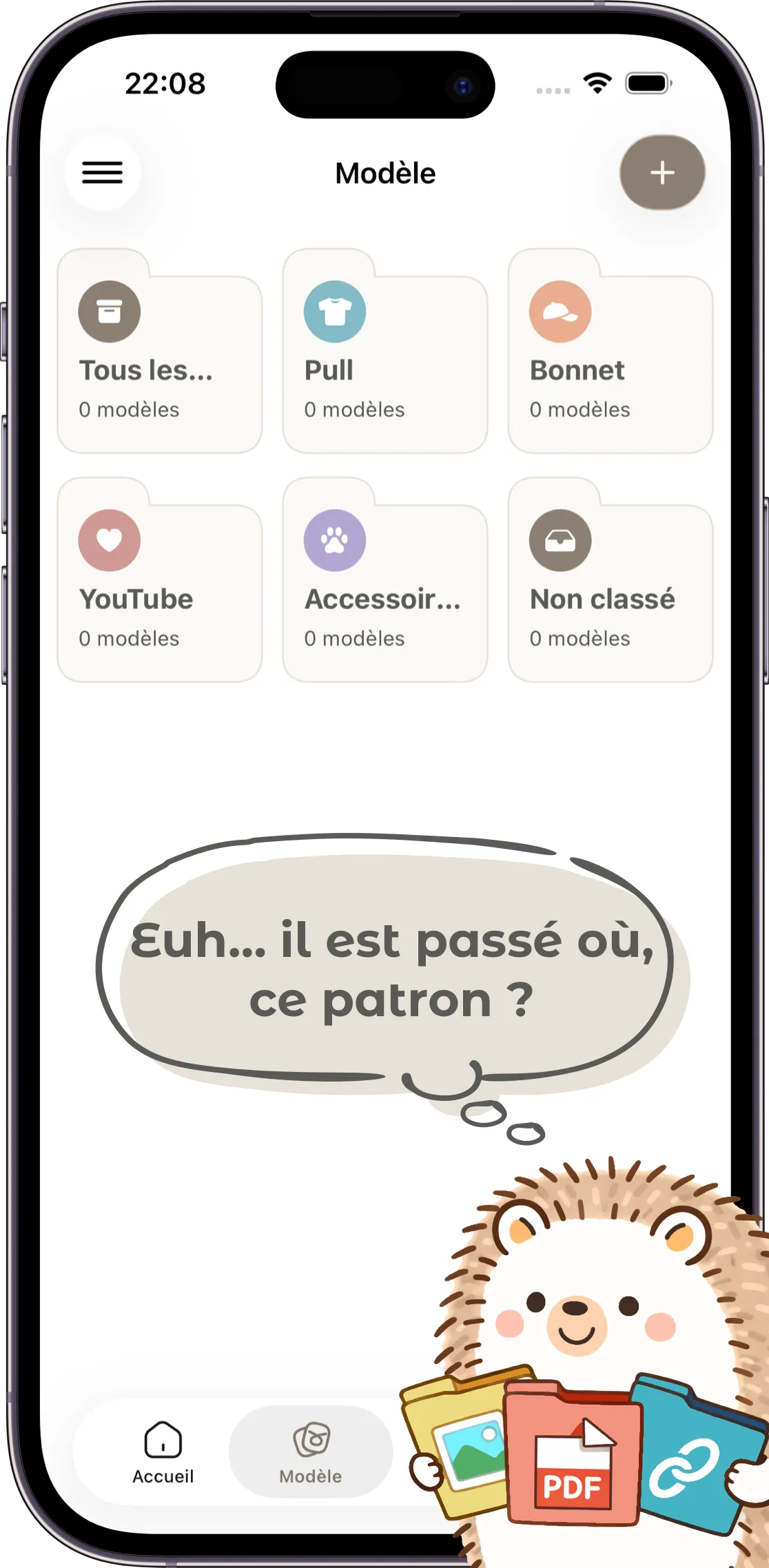 Capture d’écran de l’application